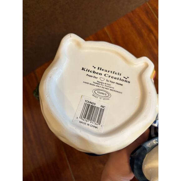 Vintage Heartfelt Kitchen Creations Ceramic Snowman Teapot 2001 Young’s - Picture 8 of 8